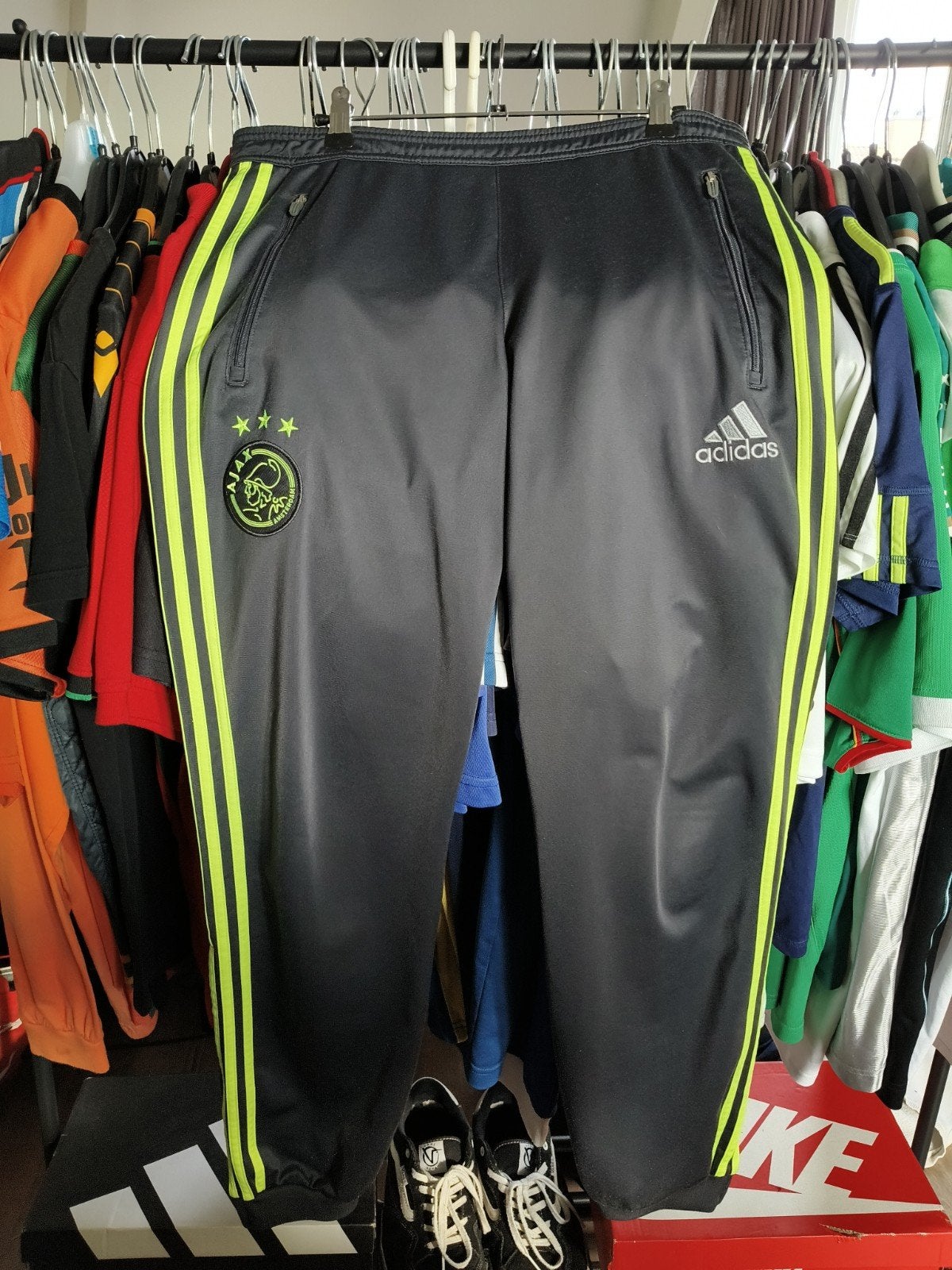(Heren S) 2014 Adidas Ajax Amsterdam Voetbal Sportbroek, Ophalen of Verzenden, Adidas, Voetbal, Gedragen