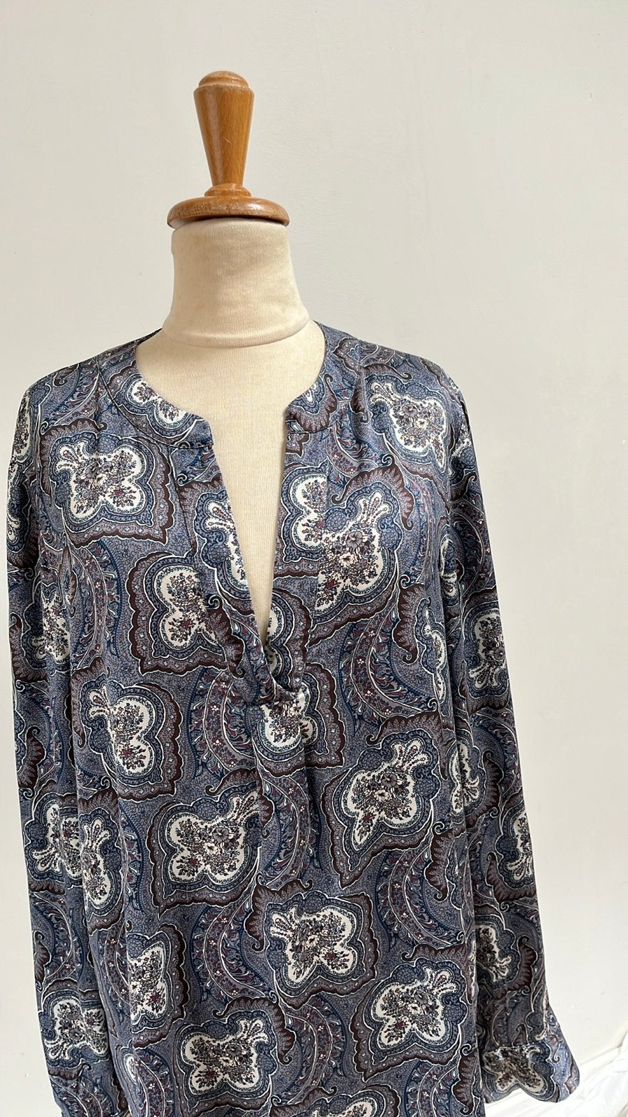 Dea Kudibal Santena Blouse Paisley Zijde XL, Kleding | Dames, Ophalen of Verzenden, Zo goed als nieuw, Maat 46/48 (XL) of groter