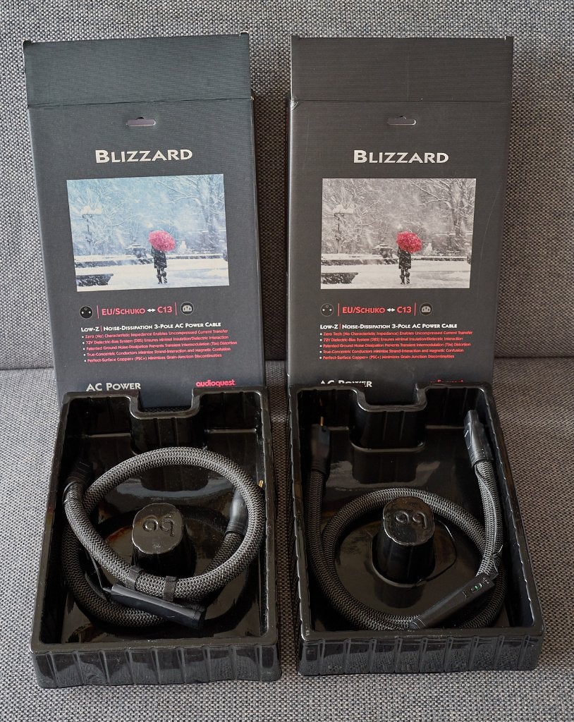 Audioquest Blizzard 1 meter (2x), Ophalen of Verzenden, Zo goed als nieuw, Minder dan 2 meter, Overige kabels