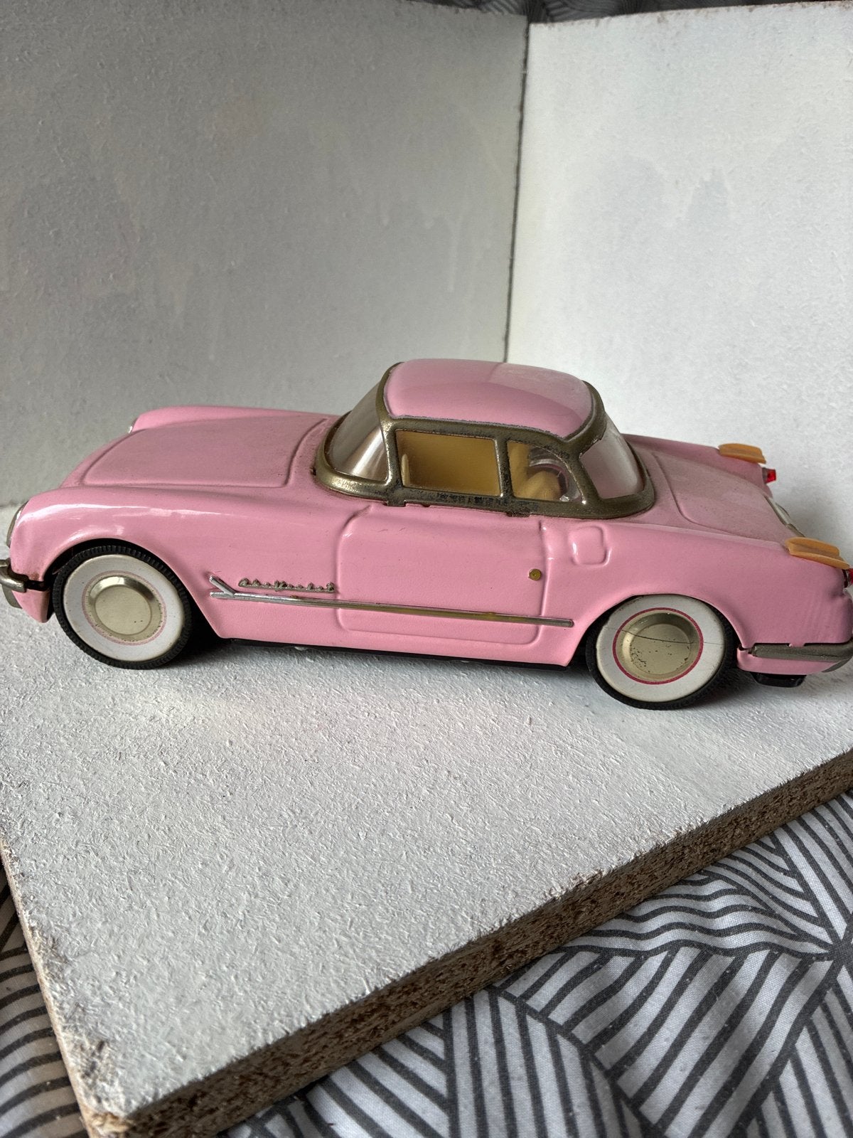 Roze Oldtimer Speelgoedauto - Vintage Look, Ophalen of Verzenden