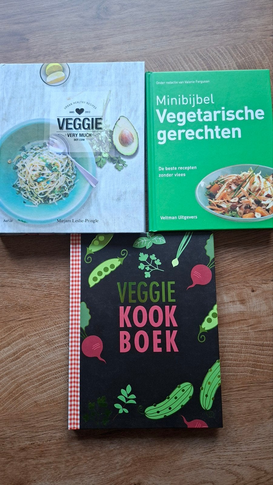 3x Vegetarische Kookboeken: Veggie, Minibijbel, Kookboek, Boeken, Ophalen of Verzenden, Zo goed als nieuw, Mirjam Leslie-Pringle, Valerie Ferguson