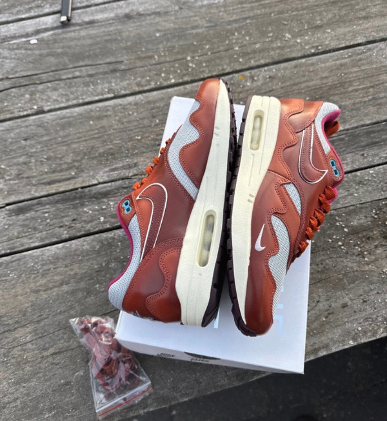 Nike Air Max 1 Patta Dark Russet 42,5 Eu, Kleding | Heren, Schoenen, Bruin, Nike, Nieuw, Ophalen of Verzenden