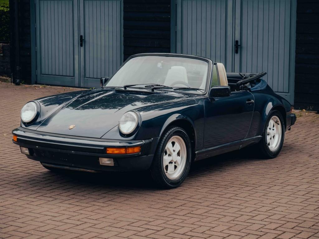 Porsche 911 Cabrio 3,2L G50 gearbox, Auto's, Porsche, Gebruikt, Cabriolet, Blauw, Bedrijf