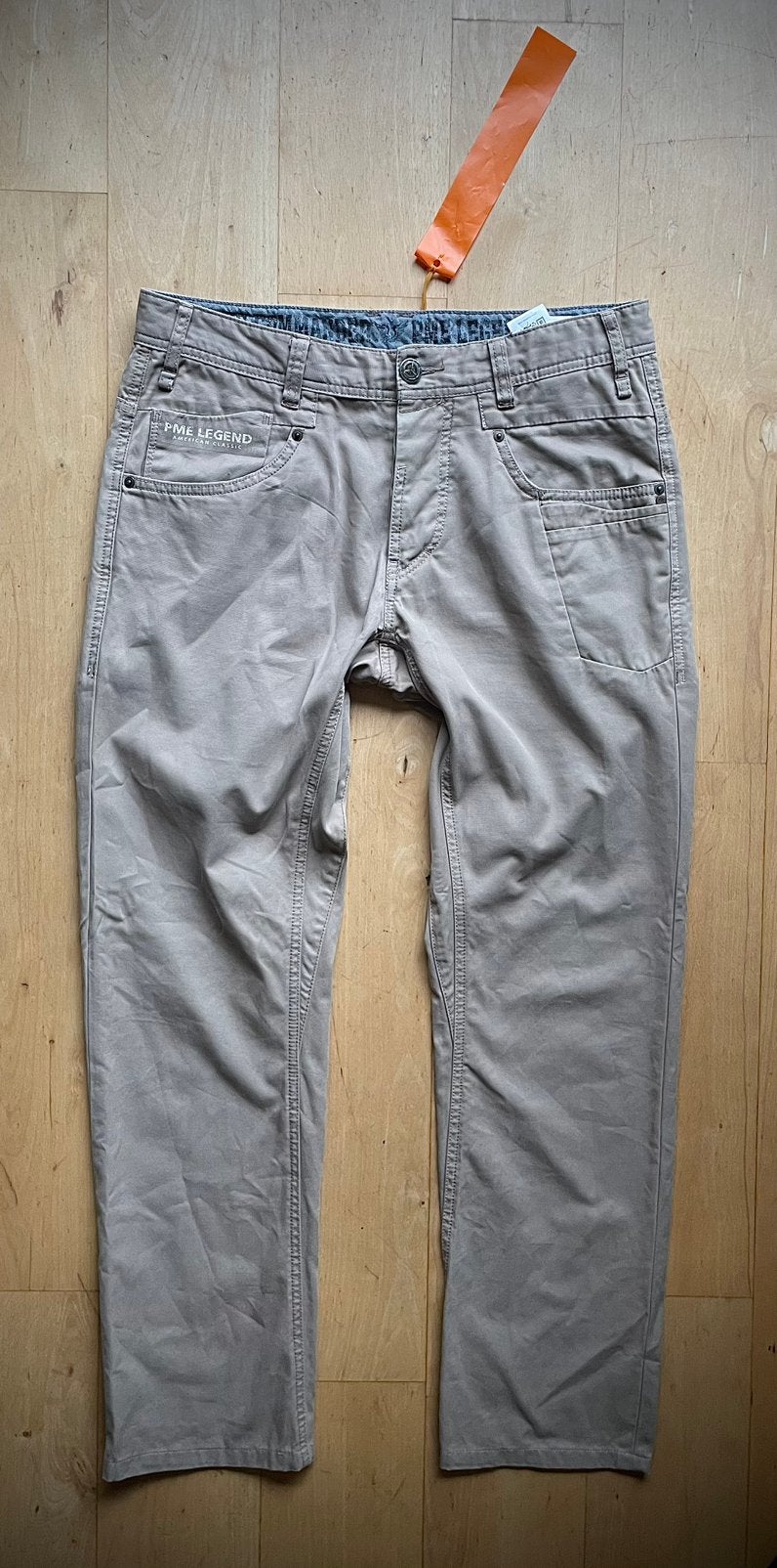 PME Legend Commander jeans broek W32 L32 grijs beige W32 L32, Pall Mall PME Legend, W32 (confectie 46) of kleiner, Ophalen of Verzenden
