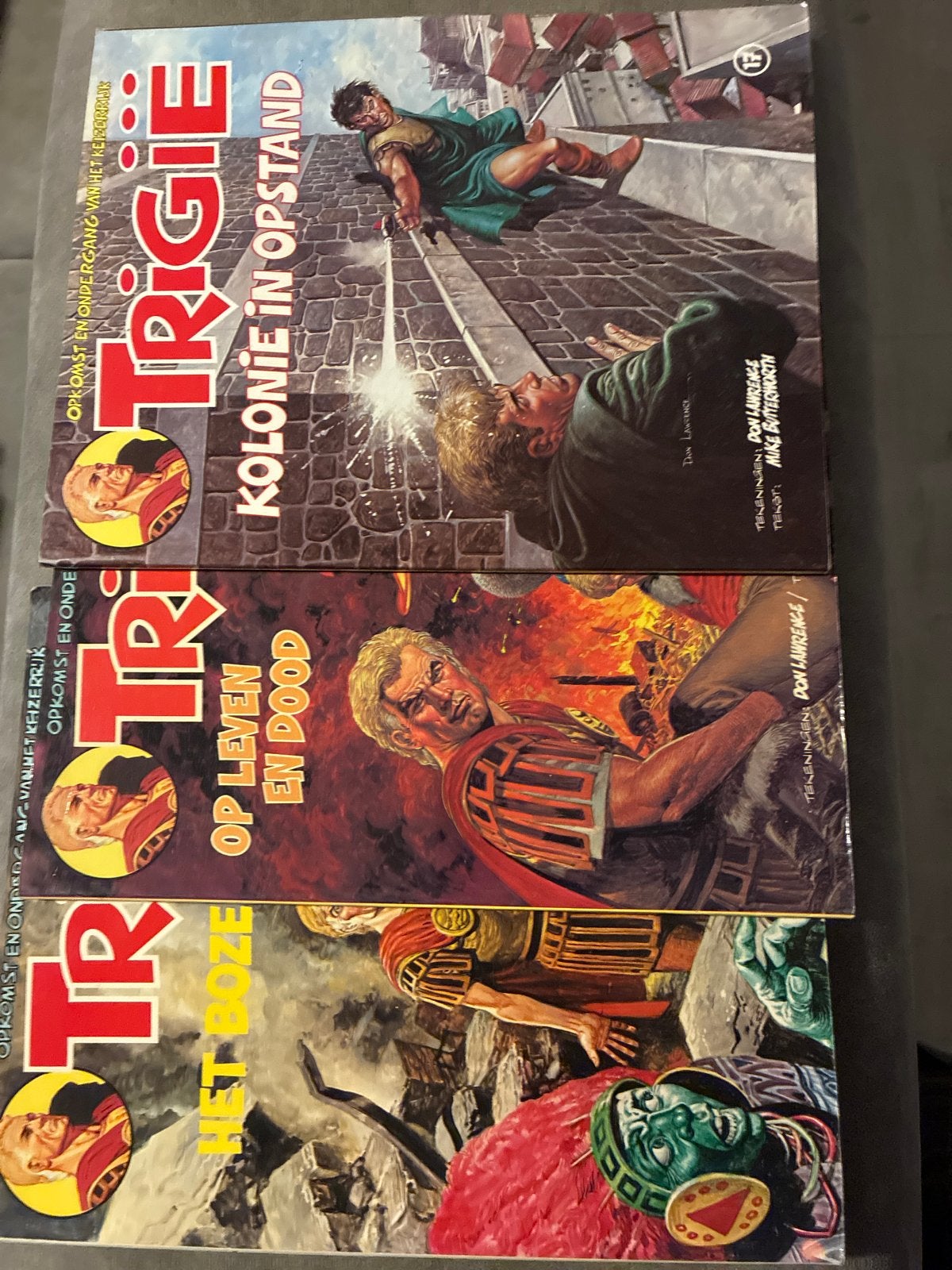 Trigie- Het Boze Oog, Op Leven en Dood, Kolonie 1978 1981, Meerdere stripboeken, Ophalen of Verzenden, Gelezen