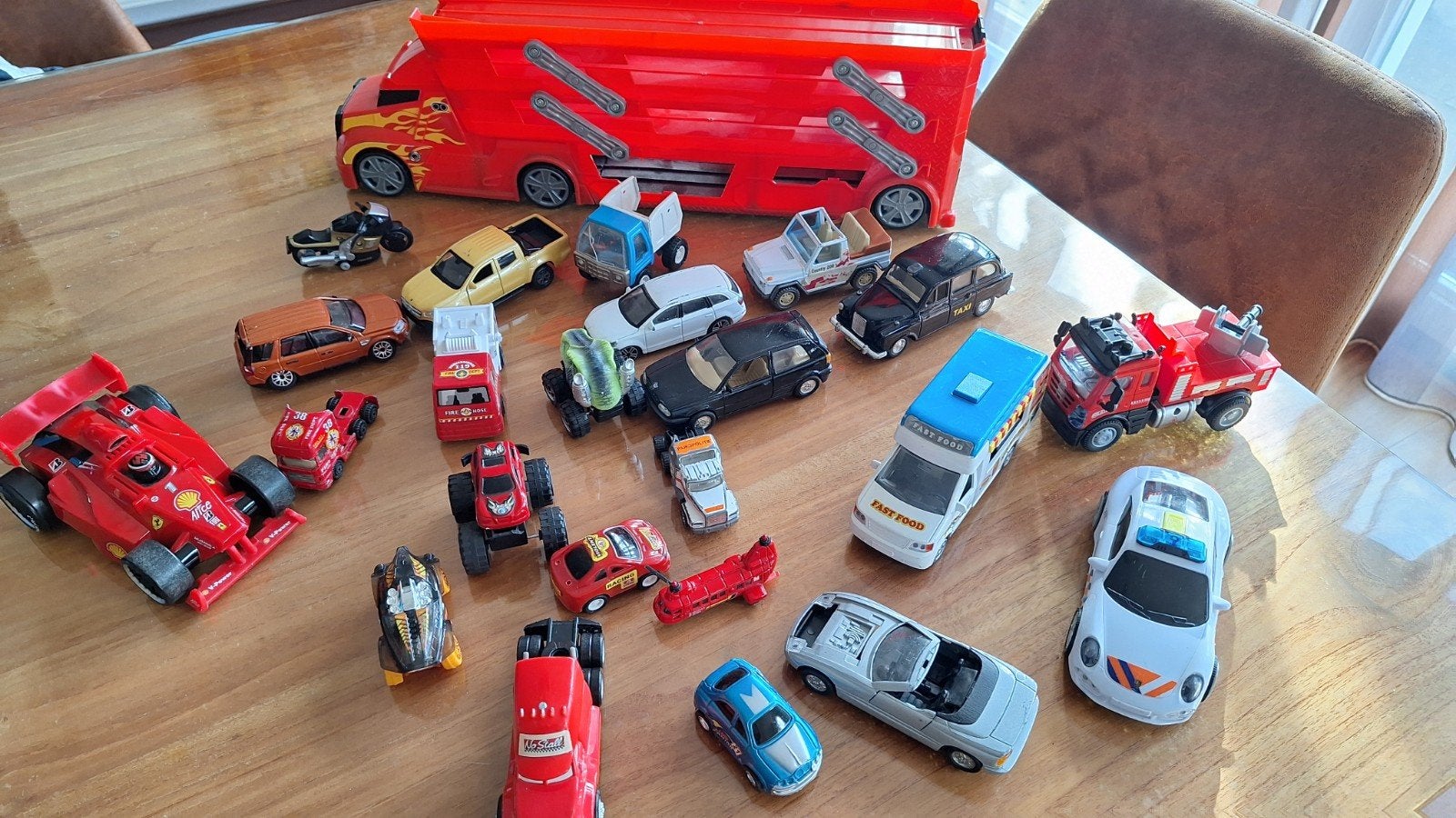 Grote set met speelgoedauto's, Ophalen of Verzenden