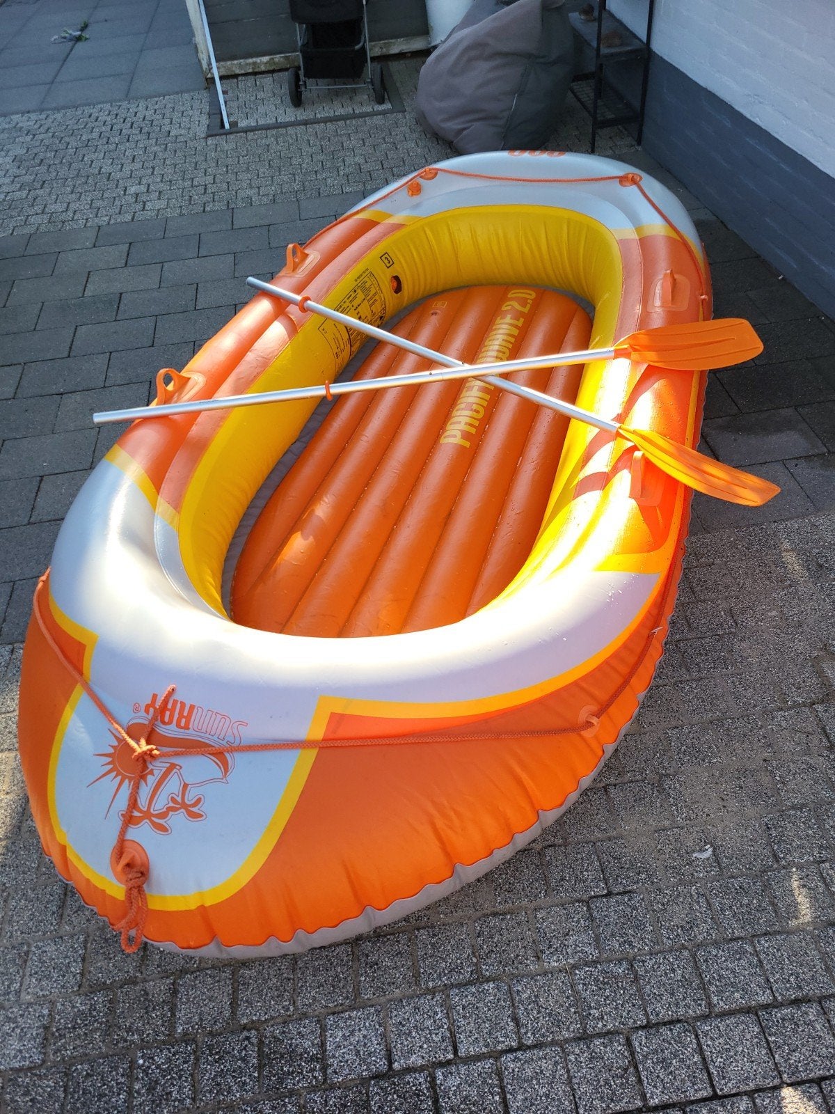 Opblaasboot Pacific Wave 2.0 met peddels, Watersport en Boten, Kano's, Gebruikt, Overige typen, Met peddels, Ophalen