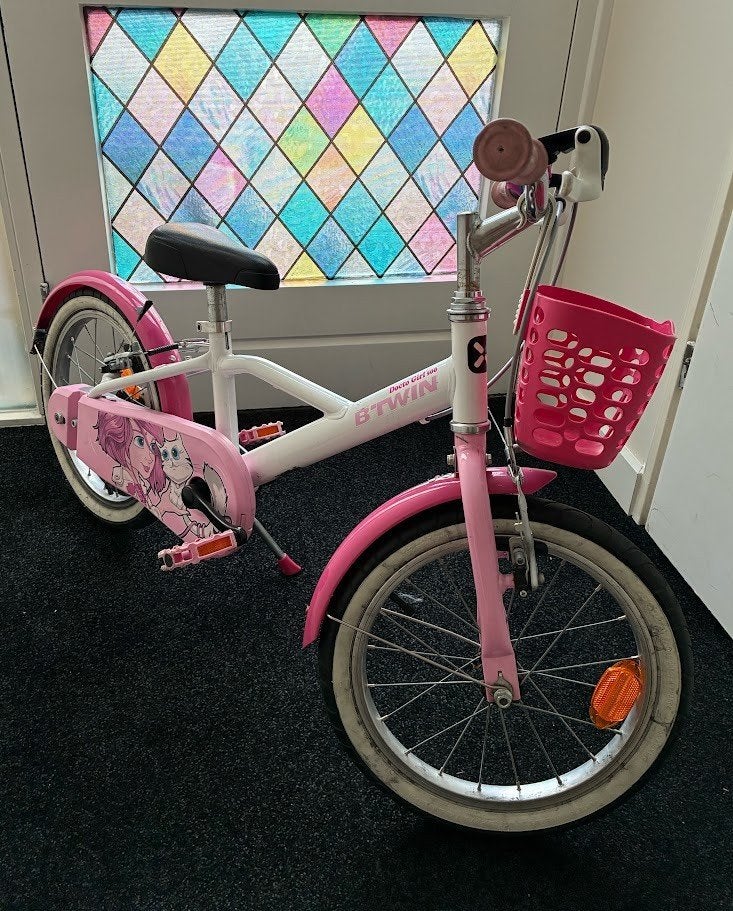 Decathlon B'TWIN 16 inch Docto Girl 500, Ophalen, Velgrem, Decathlon B'Twin, 16 tot 20 inch