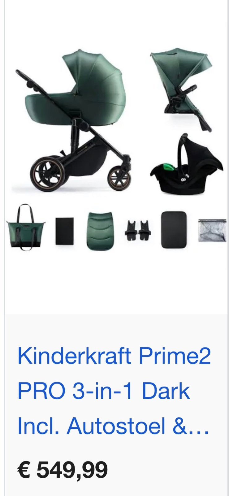 Kinderwagen 3in 1, Ophalen, Zo goed als nieuw, Overige merken