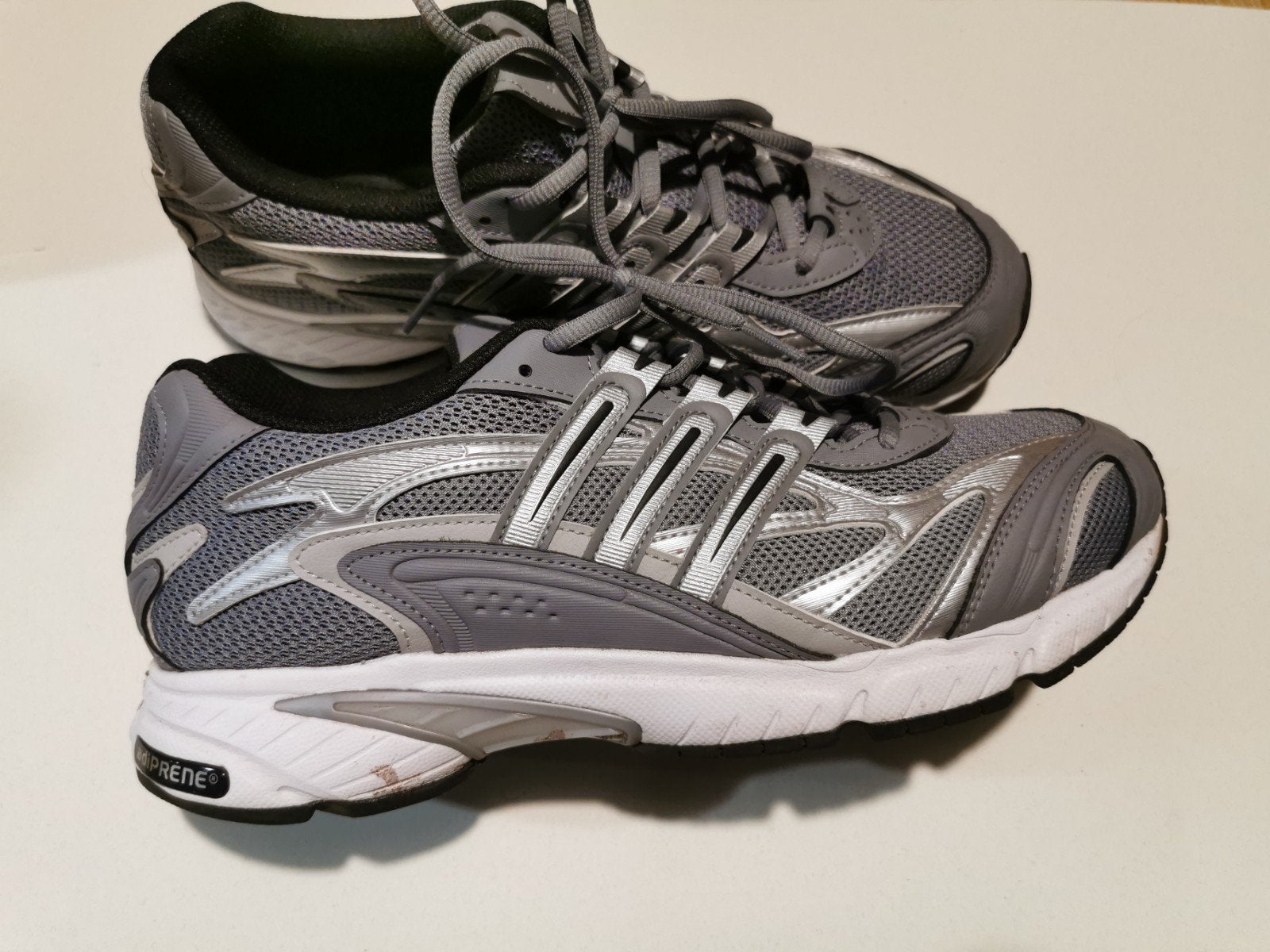 Adidas Temper Run Sneakers - Grijs/Zilver - Maat 44 2/3, Kleding | Heren, Schoenen, Overige kleuren, Ophalen of Verzenden, Adidas