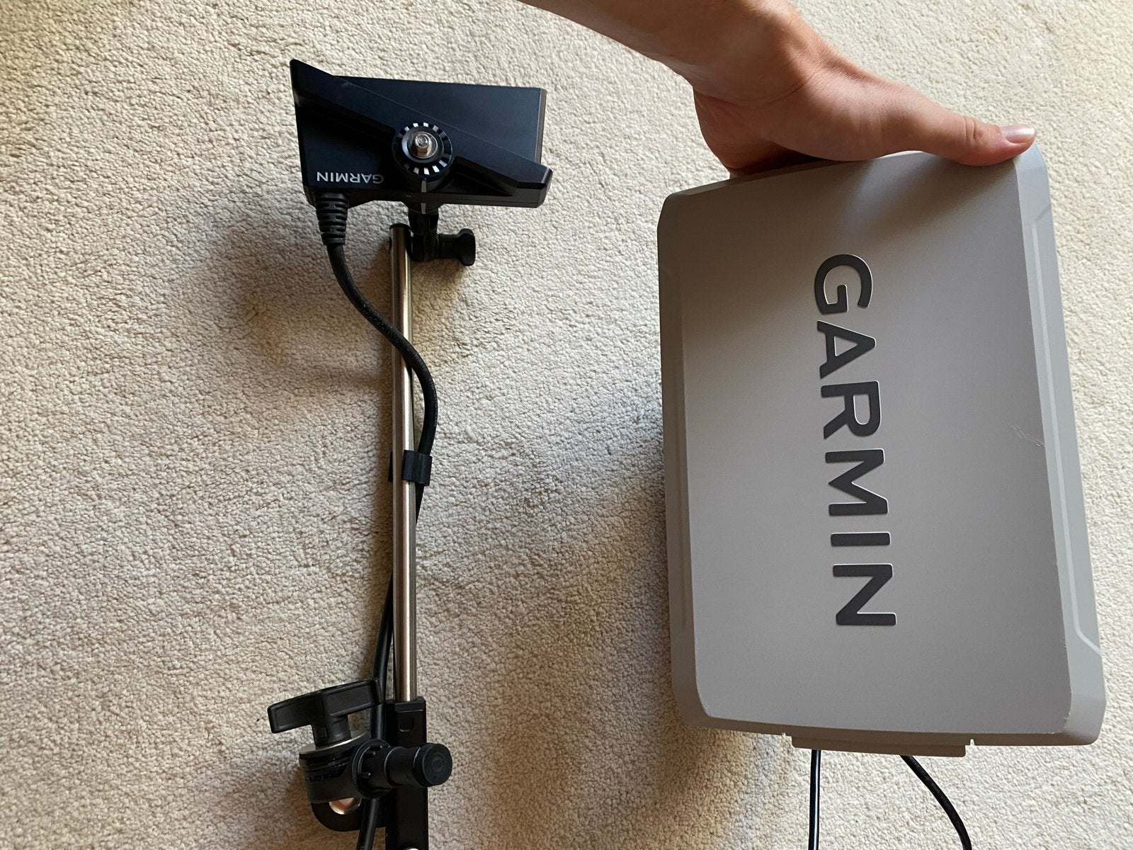 Garmin LiveScope LVS34 GLS10 UHD2 102SV Fishfinder, Watersport en Boten, Ophalen, Gebruikt, Overige typen
