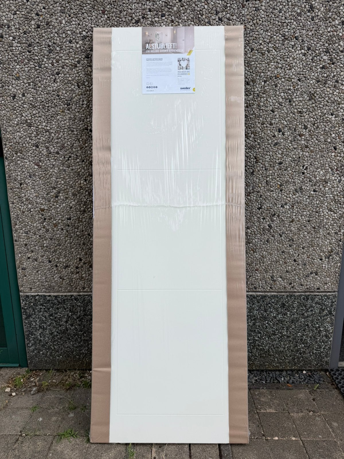 Svedex binnendeur Alpine Wit 231,5 x 83 cm – Rechtsdraaiend, Ophalen, 80 tot 100 cm, 215 cm of meer, Binnendeur