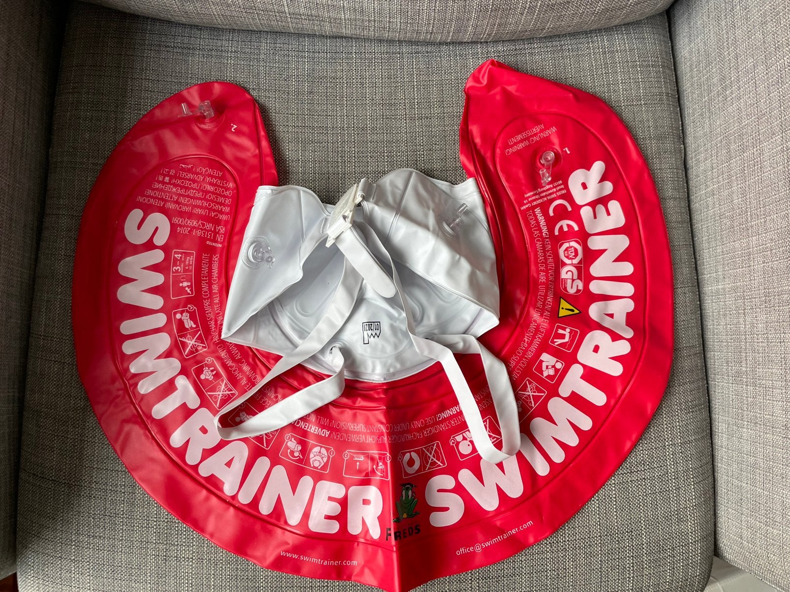 Fred’s swim trainer classic rood zwemband, Jongetje of Meisje, One size, Ophalen of Verzenden, Zo goed als nieuw