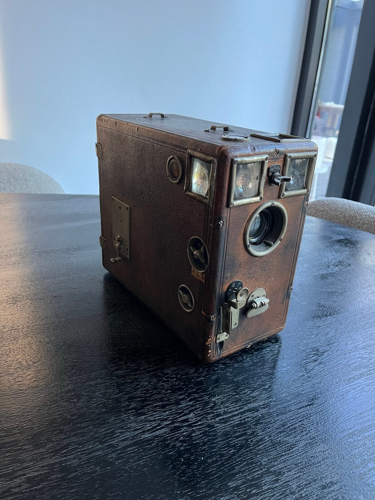 Antieke Houghtons "Klito" No. 3 Magazijncamera (1900-1910), Ophalen of Verzenden, Gebruikt, Compact, Overige Merken