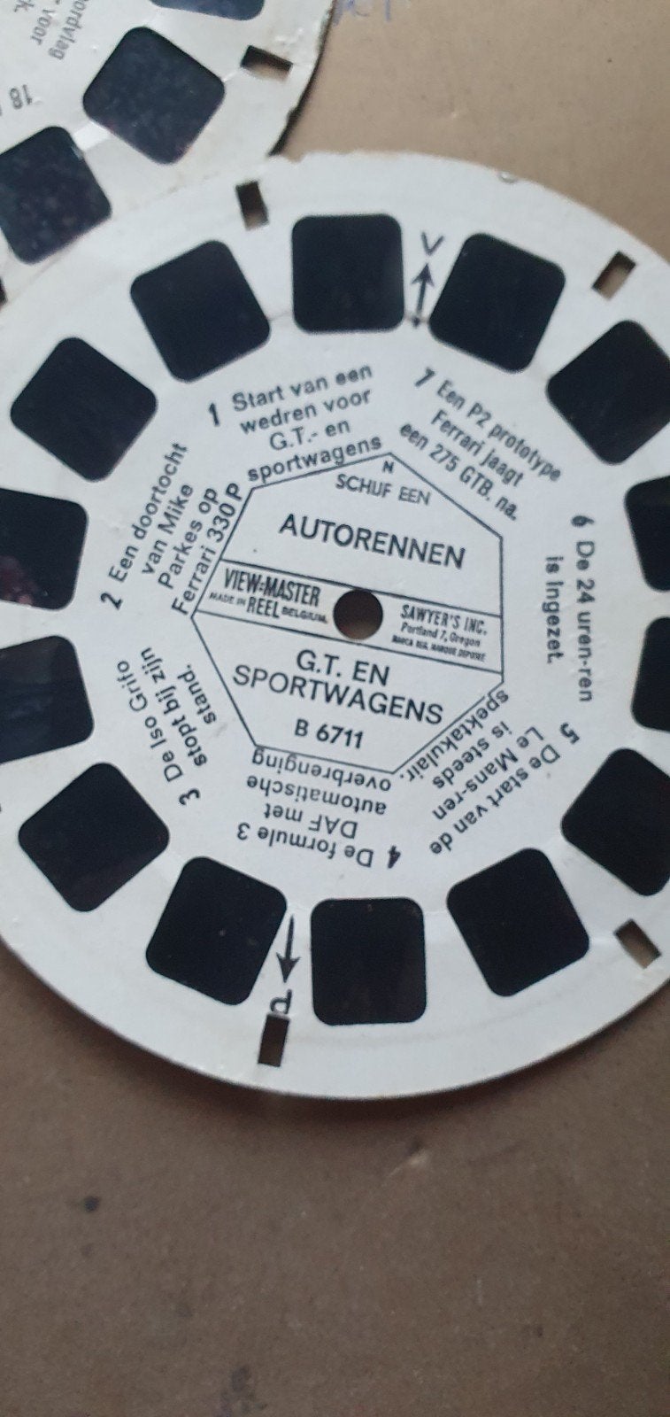 View-Master Schijven: Formule 1, Ferrari 275GTB, DAF F3, Ophalen of Verzenden, Gebruikt, Formule 1