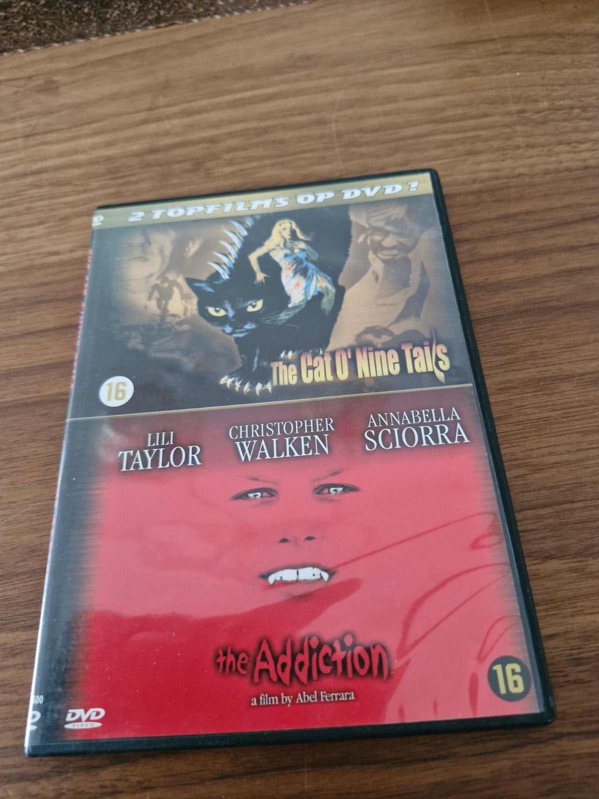 The Cat O' Nine Tails / The Addiction (DVD), Vanaf 16 jaar, Ophalen of Verzenden, Gebruikt, Horror