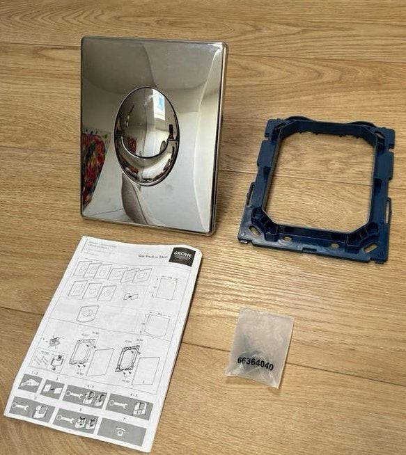 Grohe Skate Air bedieningsplaat chroom, Ophalen of Verzenden, Gebruikt, Chroom, Toilet
