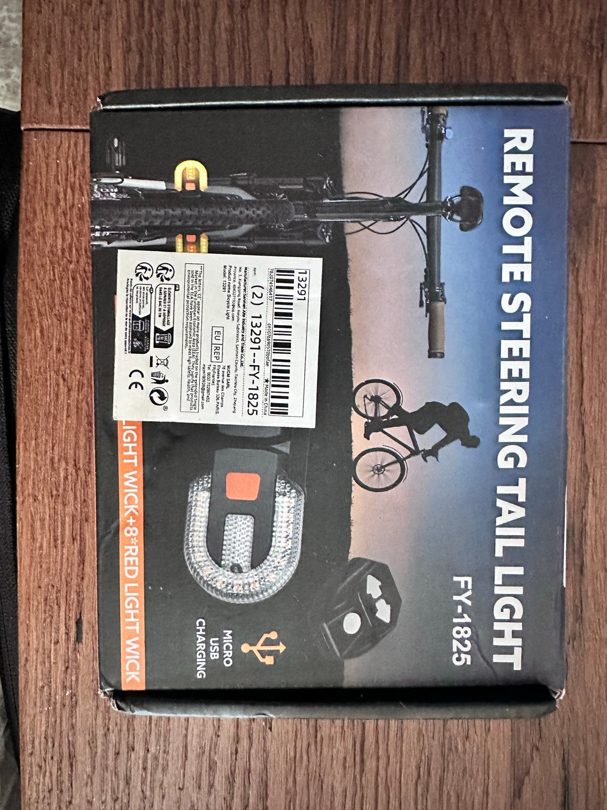 Fiets achterlicht met richtingaanwijzer en afstandsbediening, Achterlicht, Nieuw, Ophalen of Verzenden, Oplaadbaar