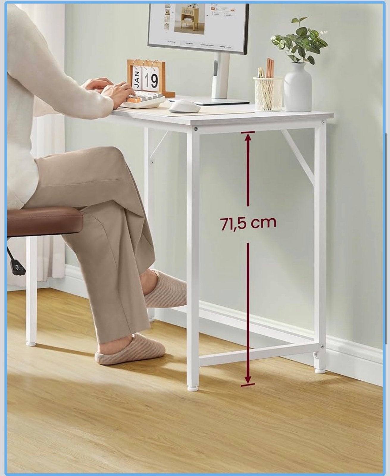 VASAGLE Computerbureau 160x60x76cm, Spaanplaat of MDF, Nieuw, Ophalen of Verzenden, Overige merken