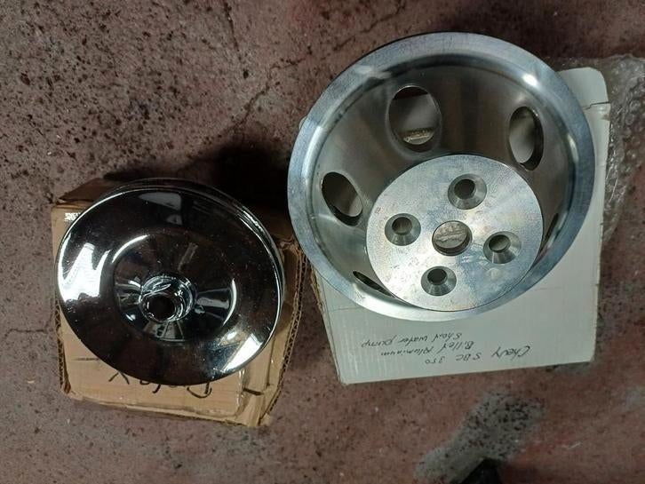 Billet water pomp pulley sbc chevy poelie, Ophalen of Verzenden, Nieuw
