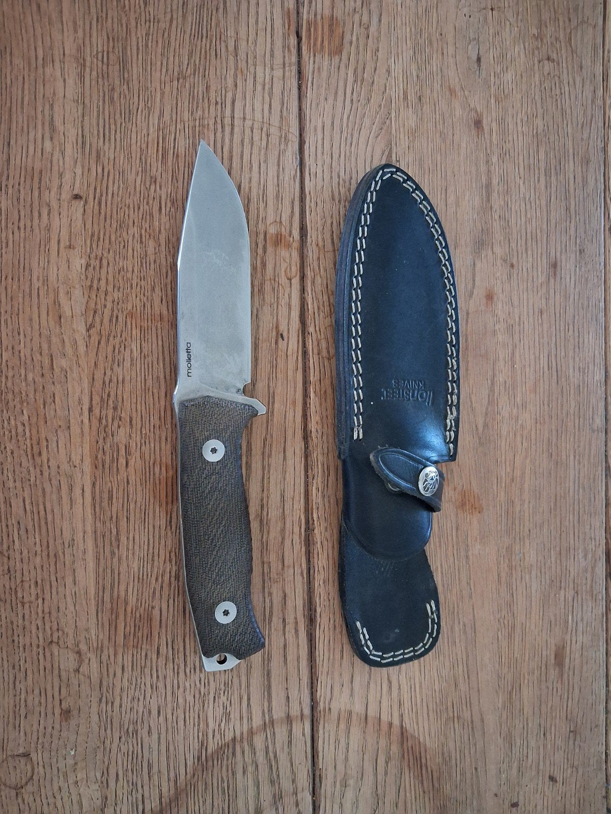 Te koop Lionsteel mes. M5. Cpm3v., Ophalen, Zo goed als nieuw