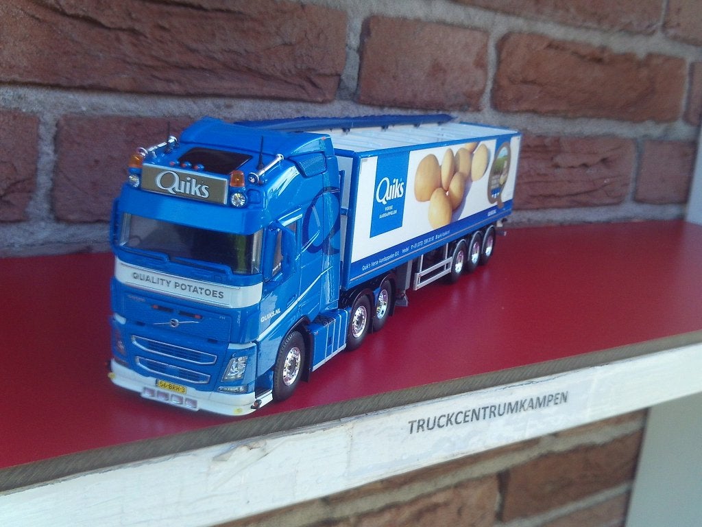 Tekno  Volvo  FH4  van  Quiks  Aardappelhandel., Ophalen of Verzenden, Nieuw, Bus of Vrachtwagen, Tekno