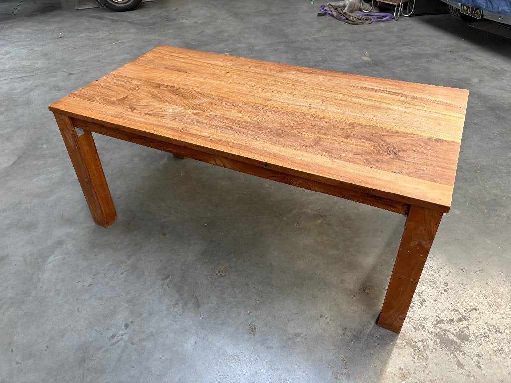grenen eetkamer tafel 180x90cm 80cm hoog, Ophalen, Gebruikt, Vintage, 50 tot 100 cm