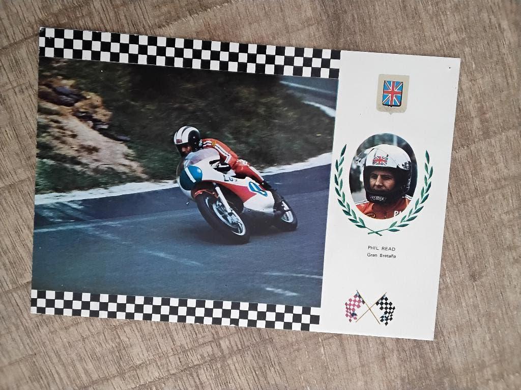 Ansichtkaart phil read yamaha 250 cc. TT Assen, Ophalen of Verzenden, Nieuw, Motoren
