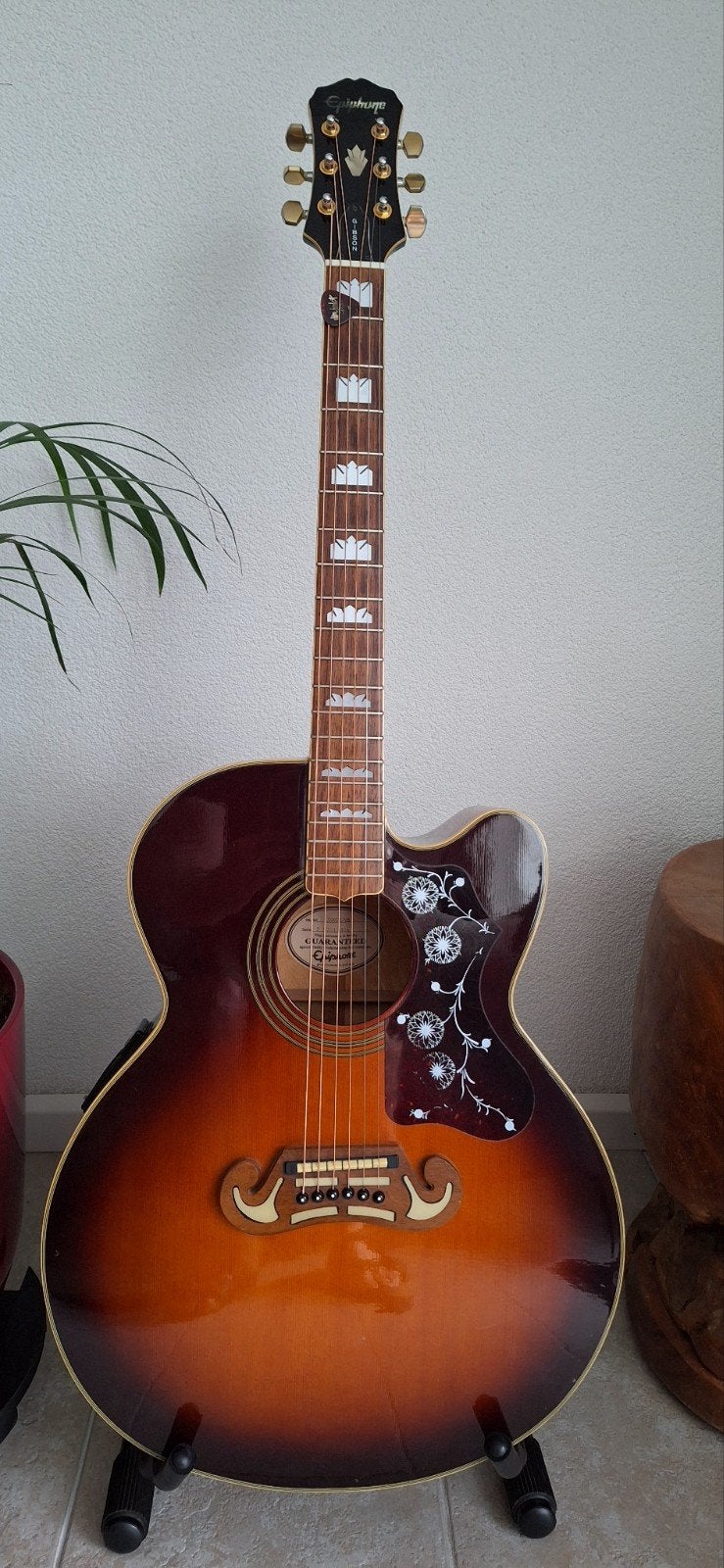 te koop  Epiphone ej-200 ce/vs vintage, Muziek en Instrumenten, Snaarinstrumenten | Gitaren | Akoestisch, Ophalen, Gebruikt, Western- of Steelstringgitaar