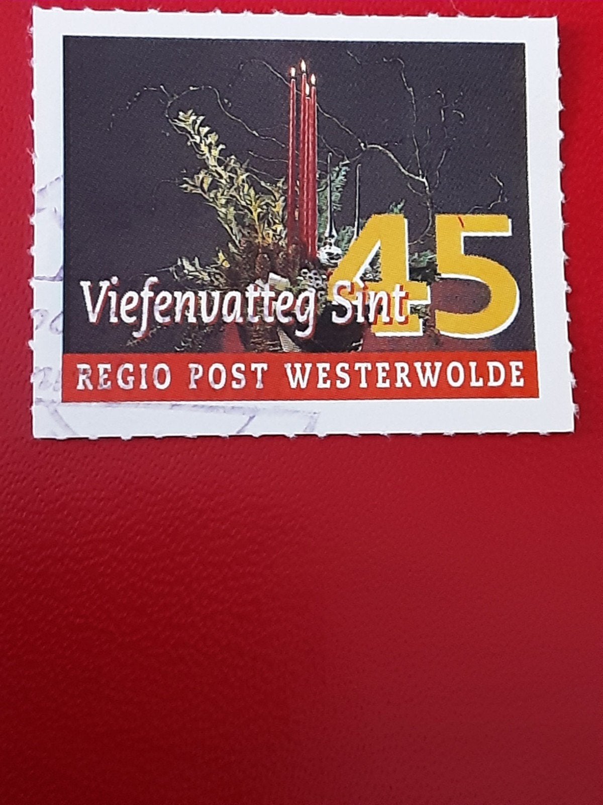 Regiopost. Viefenvatteg sint Kerst 45ct ( gest), Postzegels en Munten, Ophalen of Verzenden