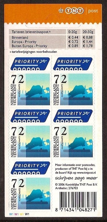 Nederland NVPH nr V2480 postfris Klapschaats 2006, Postzegels en Munten, Postzegels | Nederland, Ophalen of Verzenden, Na 1940