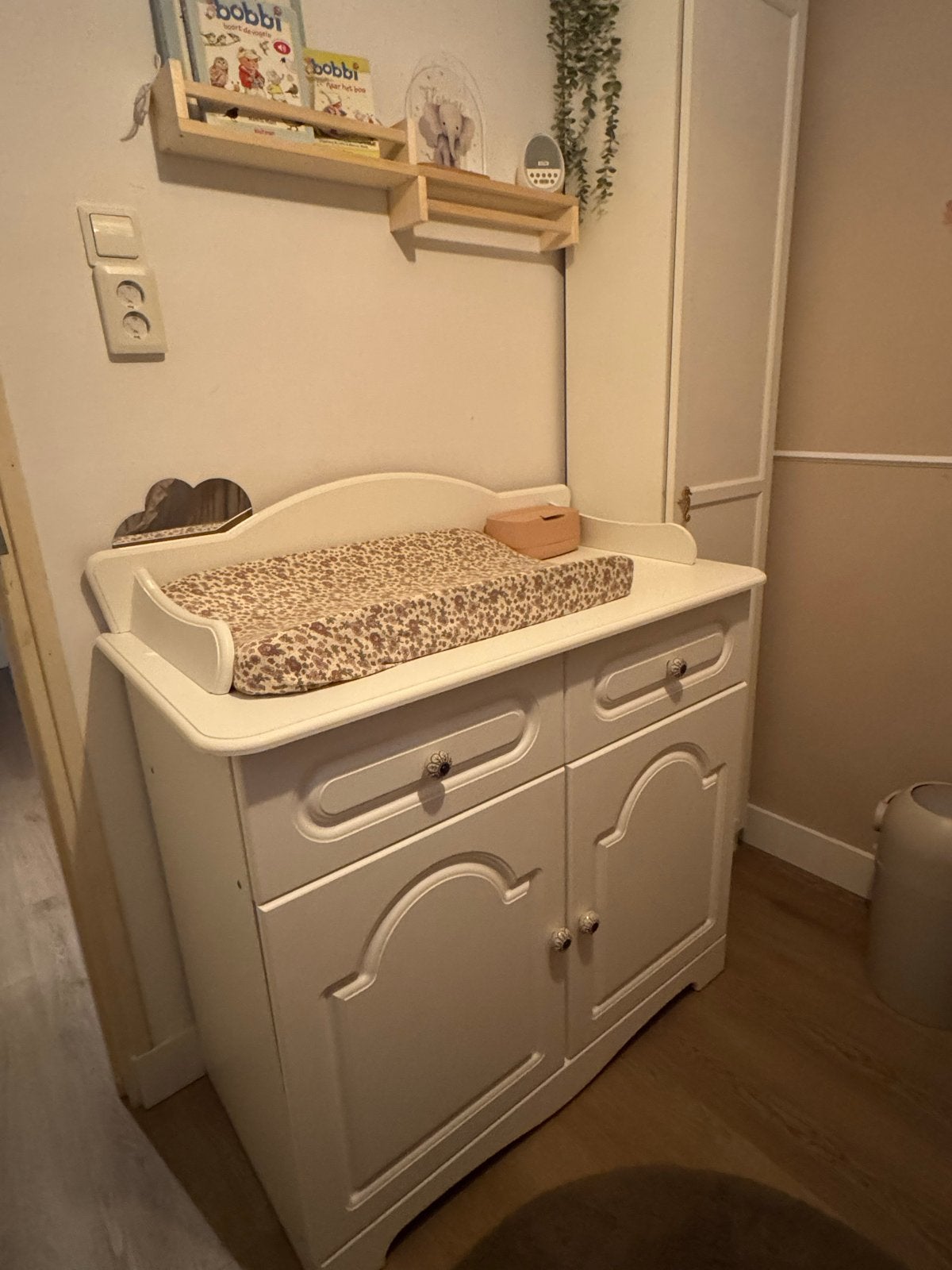 Witte Commode met Lades en Kastjes, Ophalen, Gebruikt, 50 tot 70 cm, 75 tot 100 cm