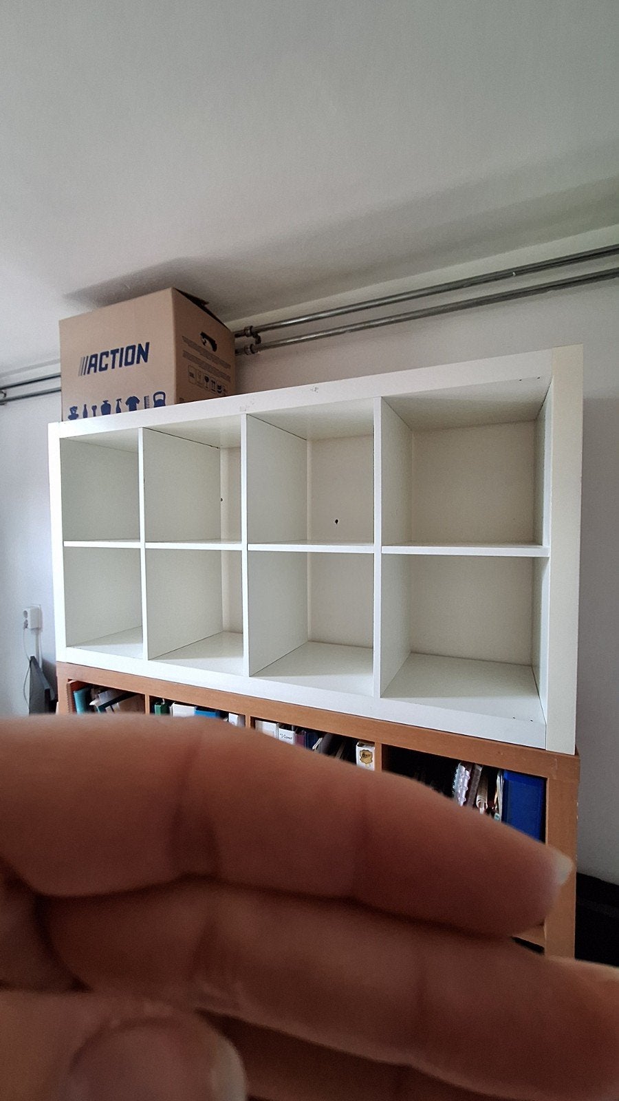 Witte Kallax kast 4x2, Ophalen, Gebruikt