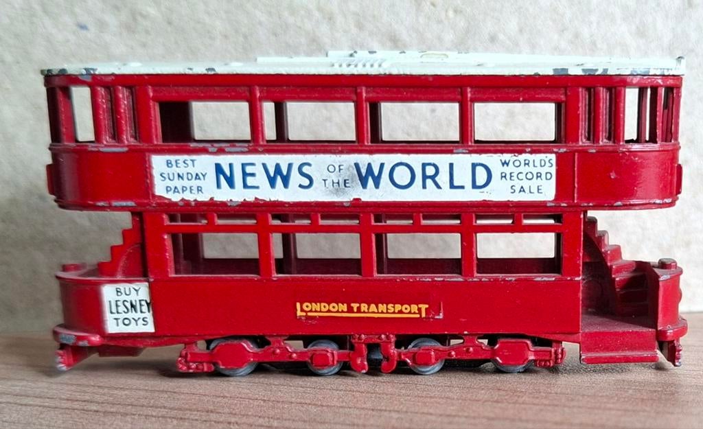 Lesney miniatuur Londen-tram, Ophalen of Verzenden, Gebruikt, Overige merken