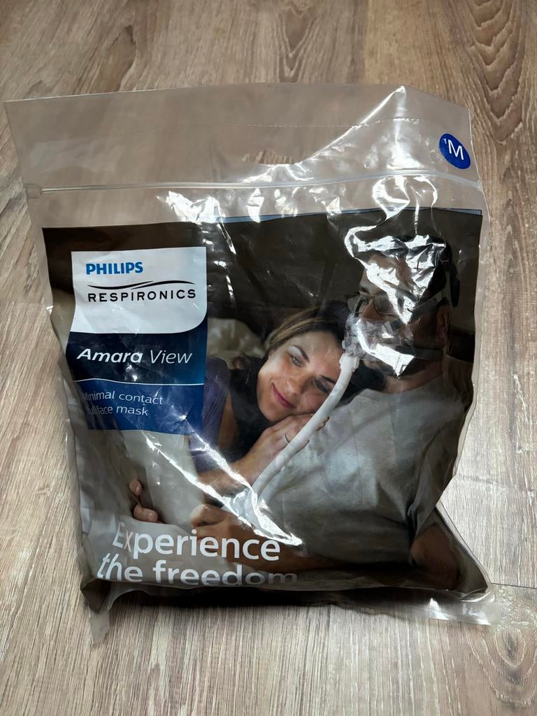 Philips Respironics Amara View Full Face masker, Diversen, Verpleegmiddelen, Ophalen of Verzenden, Zo goed als nieuw