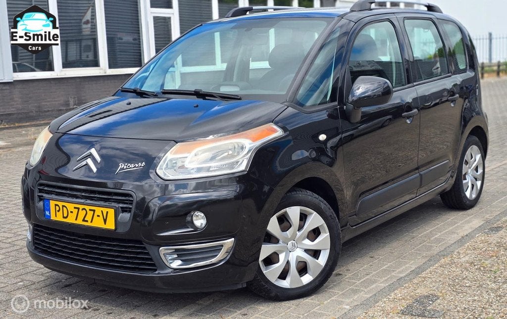 Citroen C3 Picasso 1.4 VTi Aura/Airco/Cruise/Pano/APK, Auto's, Citroën, Voorwielaandrijving, Gebruikt, Zwart, Bedrijf