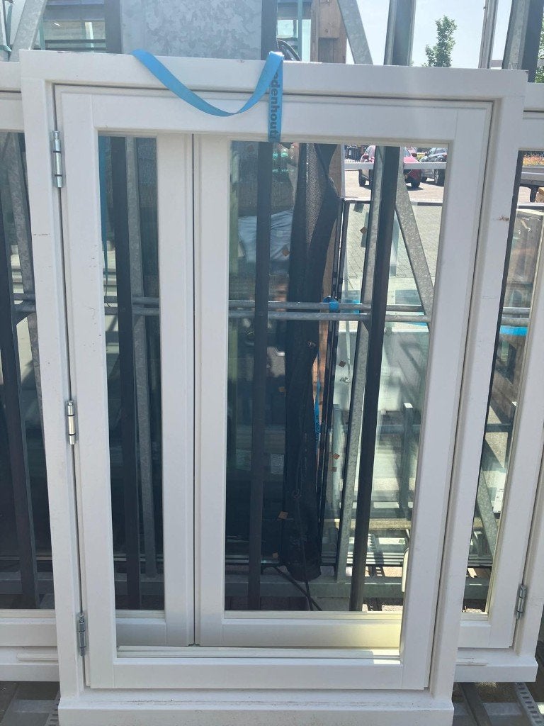 Buitengevelkozijnen met draairamen, excl. glas., Ophalen, Raamkozijn, Nieuw, 150 tot 225 cm