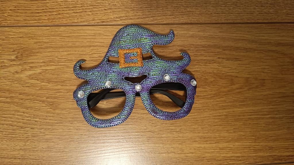 Halloween bril met heksenhoed, Kinderen en Baby's, Carnavalskleding en Verkleedspullen, Ophalen, Zo goed als nieuw, Jongen of Meisje