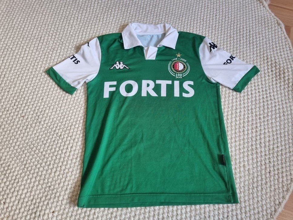 Feyenoord Thuisshirt 2008 kappa xxl kind small dames, Kappa, Ophalen of Verzenden, Gedragen, Groen