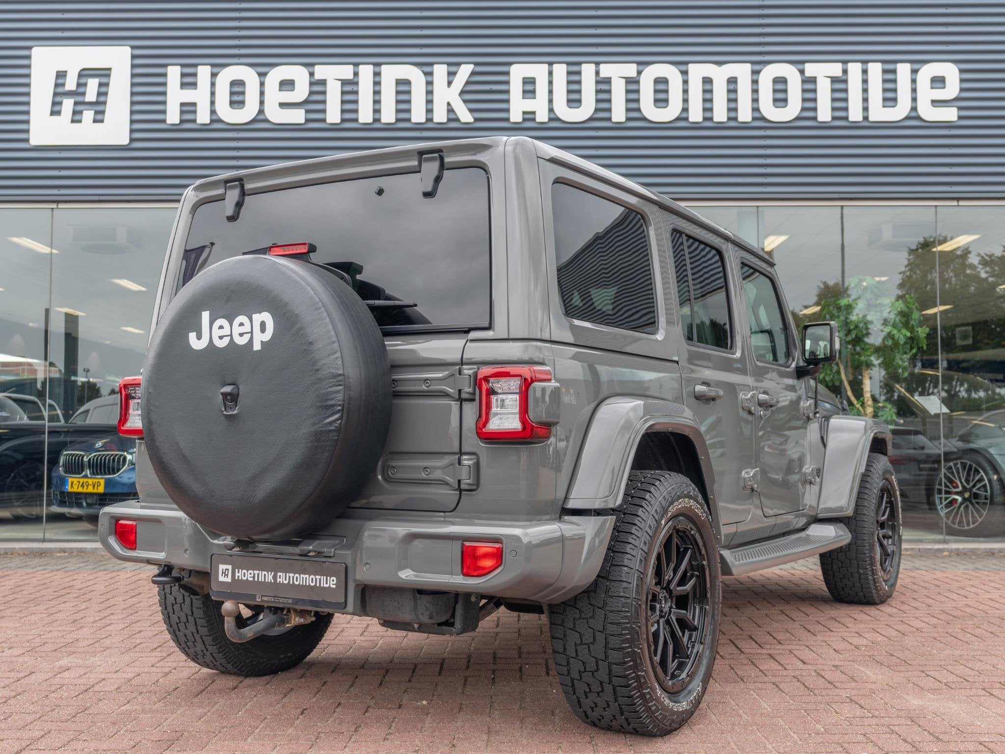 Jeep Wrangler Unlimited 2.2D Sahara | Nette staat | Grijs ke, Auto's, Jeep, Stof, Gebruikt, 4 cilinders, Cabriolet