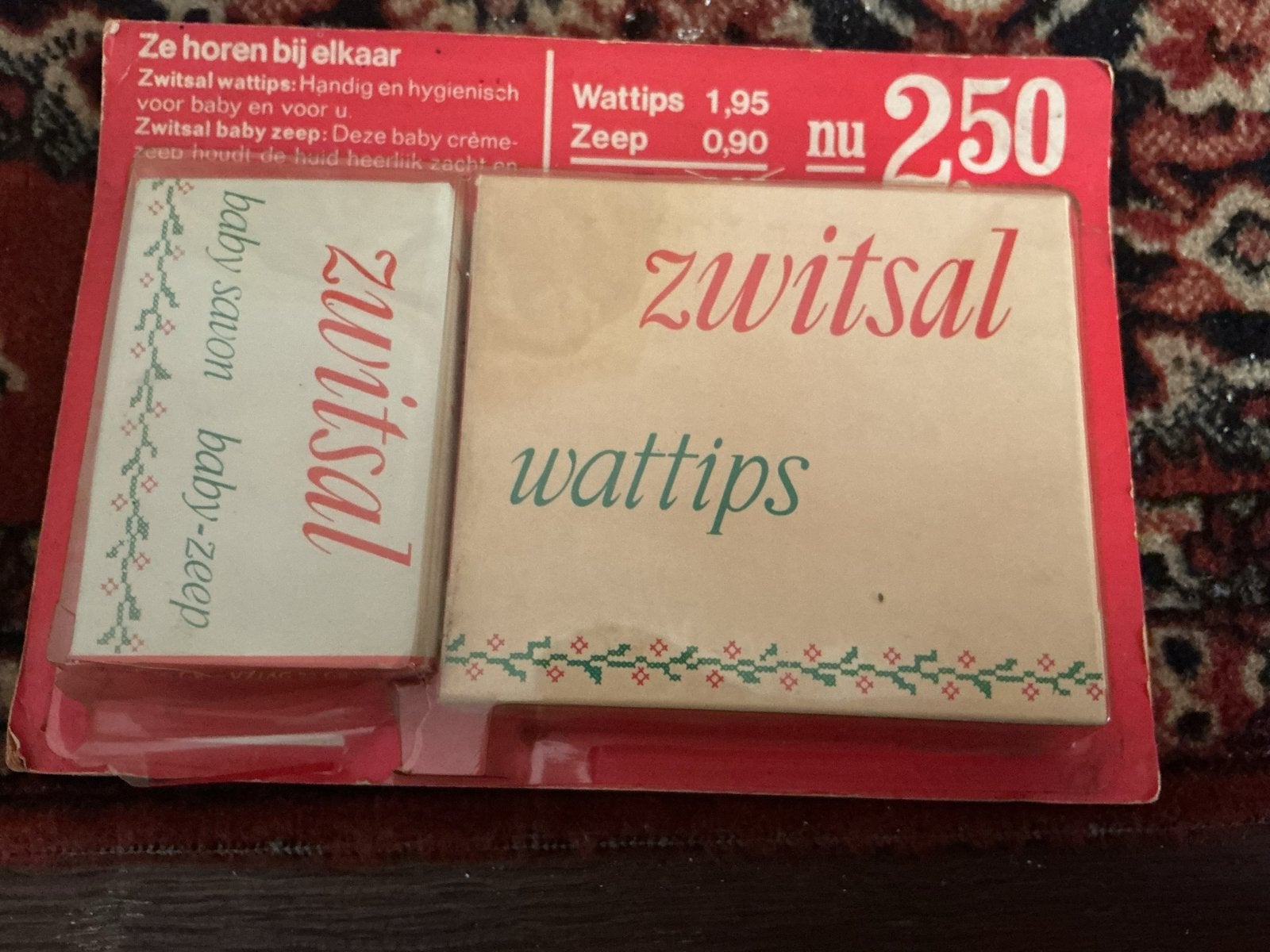 Vintage Zwitsal set: babyzeep en wattiips (nieuw in verpakki, Ophalen of Verzenden, Nieuw