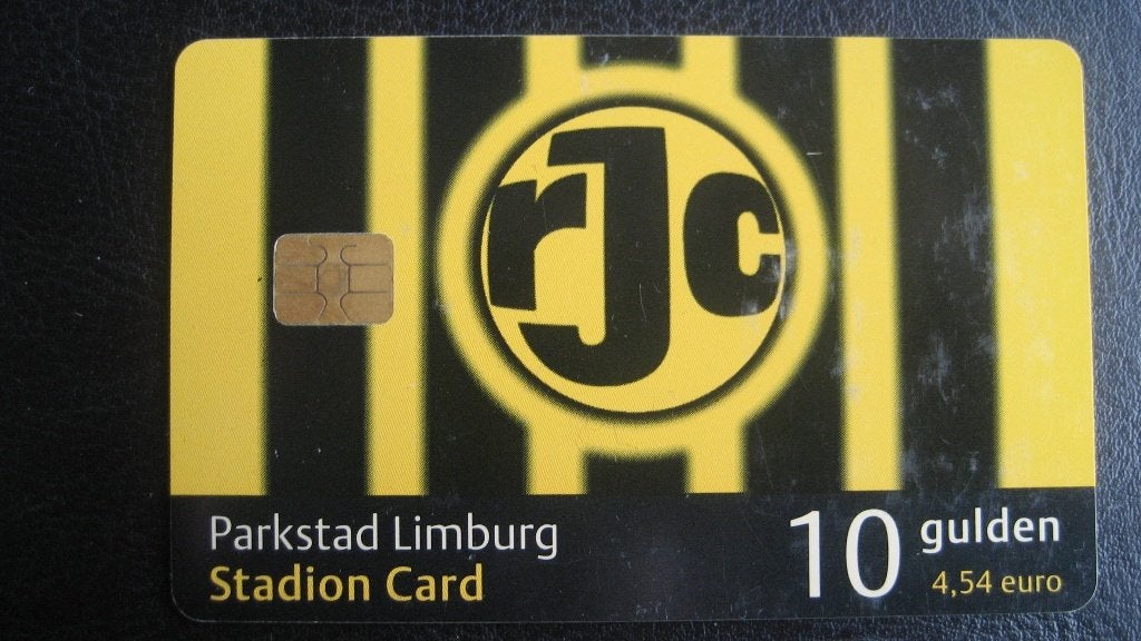 Stadioncard van Roda JC van 10 gulden, Verzamelen, Sportartikelen en Voetbal, Ophalen of Verzenden, Gebruikt, Roda JC, Overige typen
