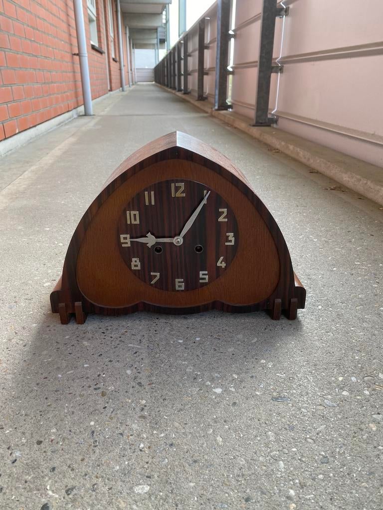 artdeco amsterdamse school pendule klok, Antiek en Kunst, Antiek | Klokken, Ophalen of Verzenden