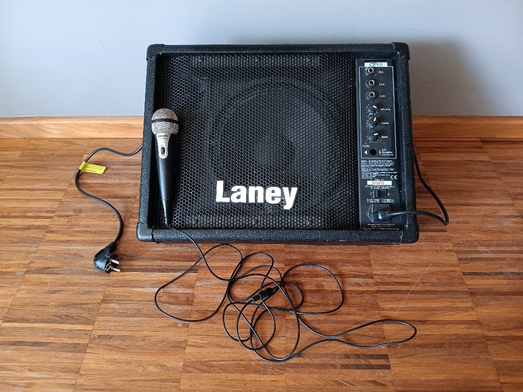 Liney luidsprekerbox/stage monitor incl. microfoon Philips, Audio, Tv en Foto, Luidsprekers, Overige merken, Gebruikt, 120 tot 150 watt