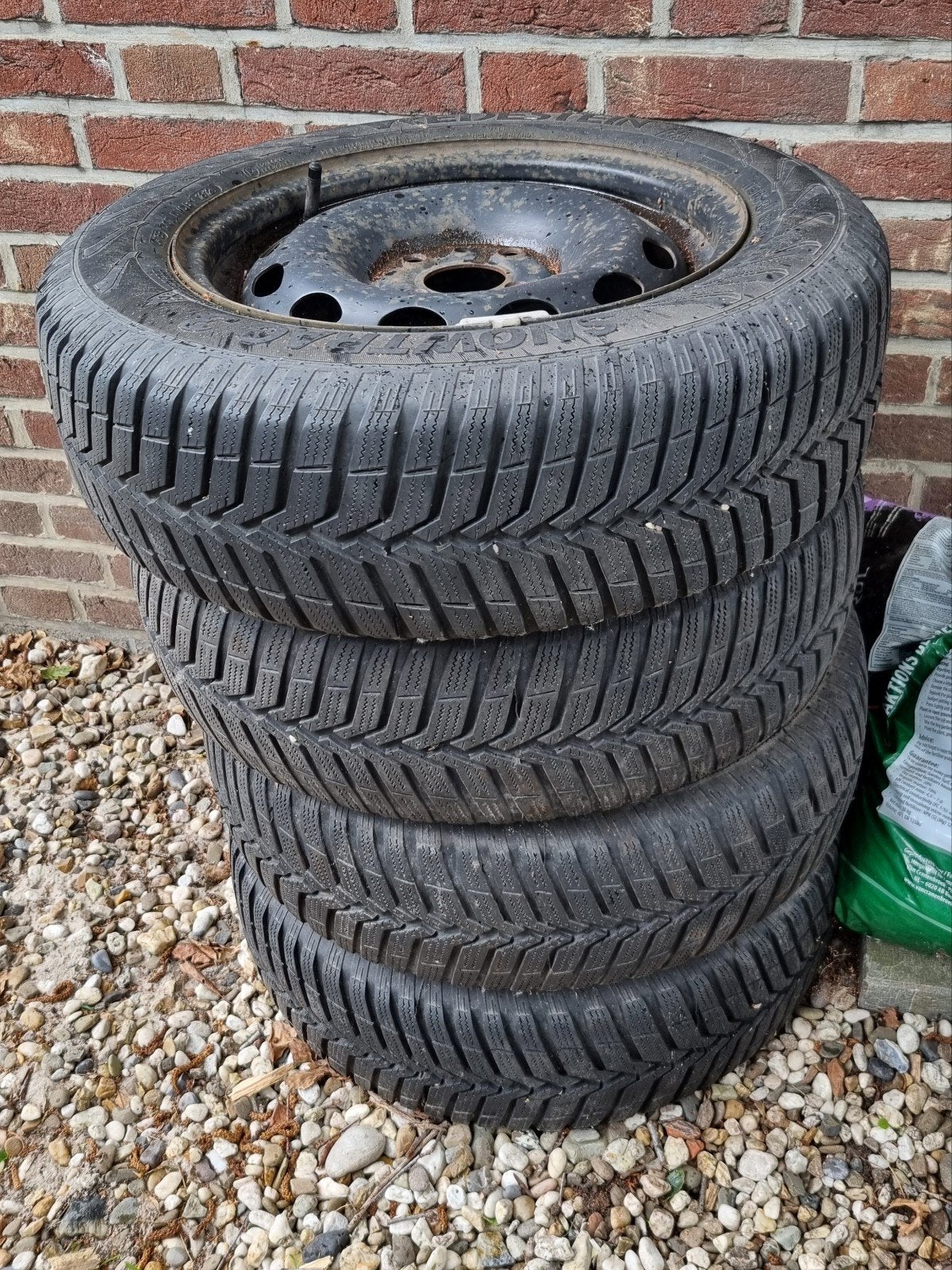 Autobanden met velg voor Ford Ka / Fiat Panda (175/65 R14), Ophalen