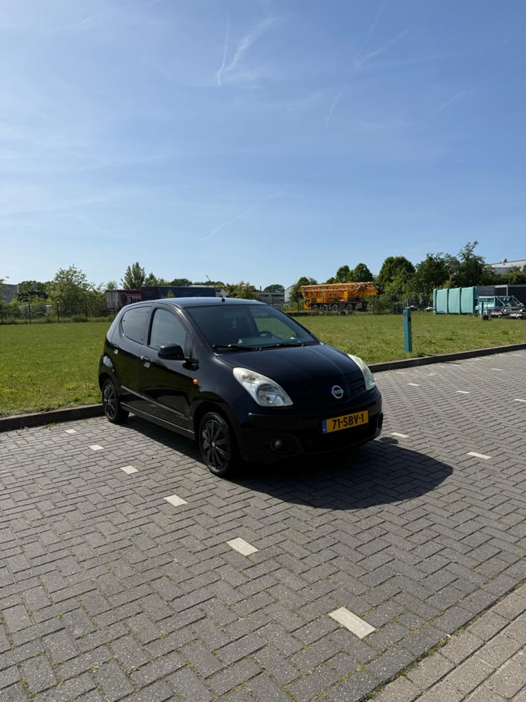 Nissan Pixo 1.0 50KW 5D 2011 Zwart | NAP | Airco | CarPlay, Auto's, Voorwielaandrijving, Euro 5, Stof, 200 kg
