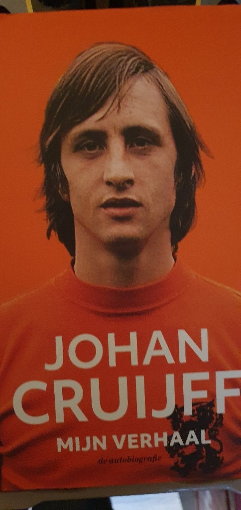 boek johan cruiff  mijn verhaal, Ophalen of Verzenden, Zo goed als nieuw, Johan cruiff, Balsport