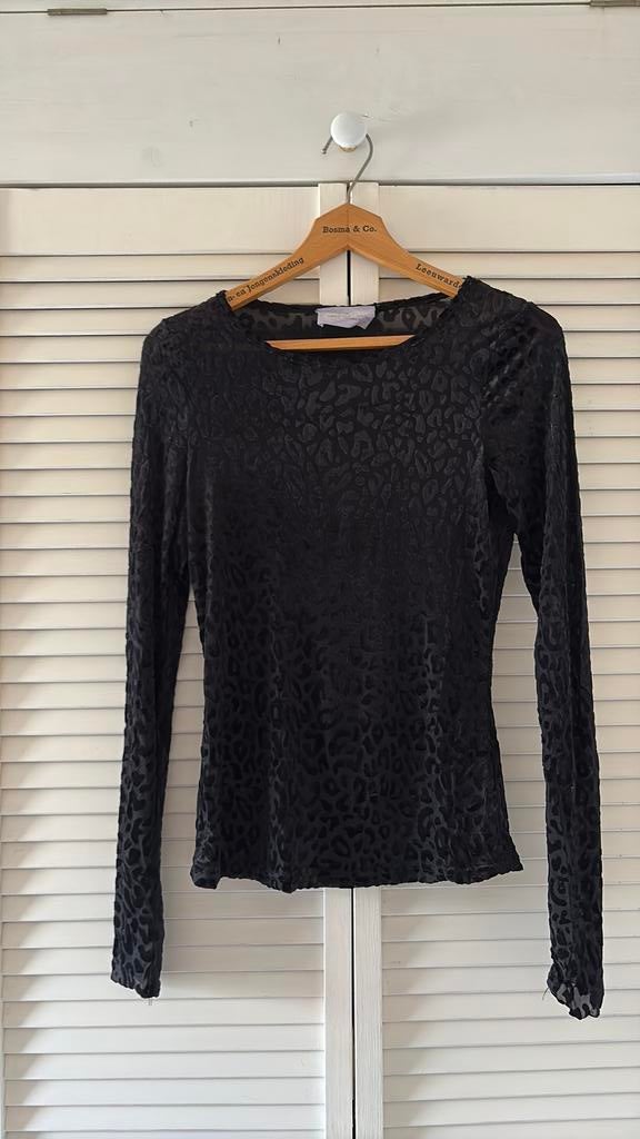 Aimee the label semi transparante top xs, Kleding | Dames, Zwart, Ophalen of Verzenden, Zo goed als nieuw, Zonder mouw