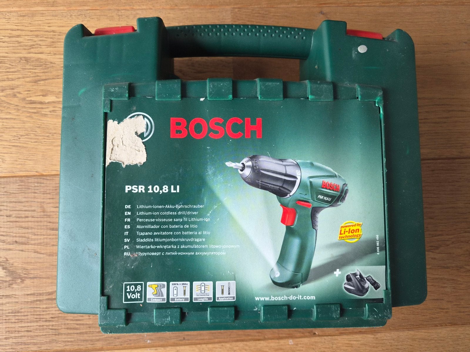 Bosch PSR 10,8 LI Accuboor / Schroefboormachine (Inclusief k, Gebruikt, Ophalen of Verzenden, Boor- en Schroefmachine, Variabele snelheid