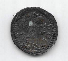 Catalonië / Barcelona , Spanje. Denier 1646 Lodewijk XIV, Postzegels en Munten, Verzenden, Overige landen, Losse munt